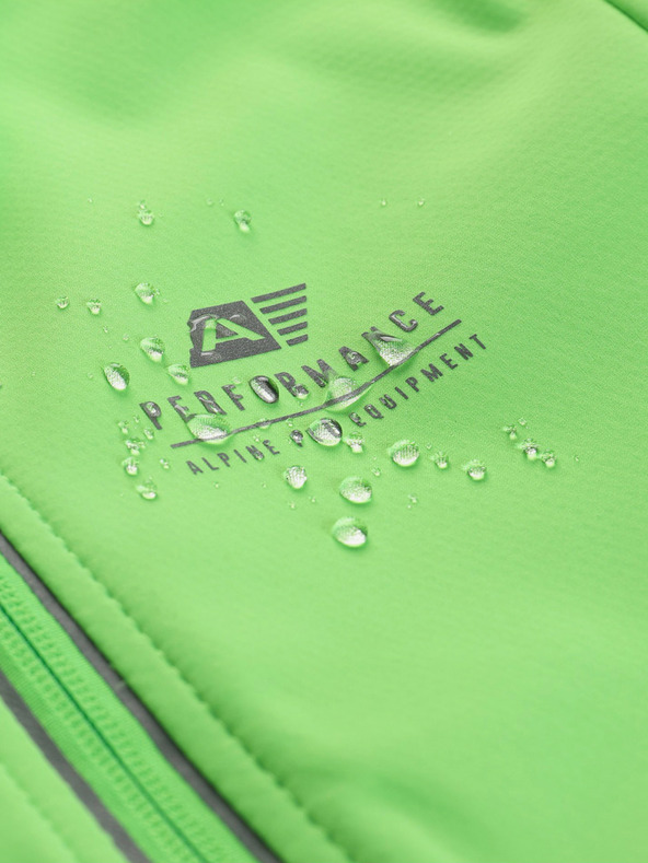 ALPINE PRO Dětská softshellová bunda s membránou ALPINE PRO MULTO zelená