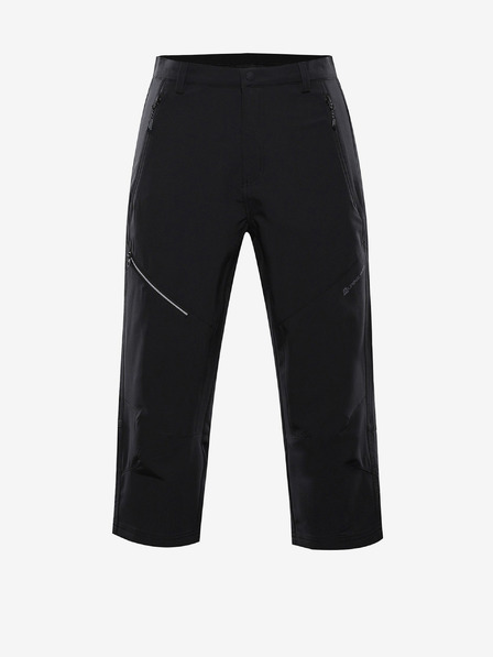 ALPINE PRO Pánské softshellové capri ALPINE PRO WEDER černá