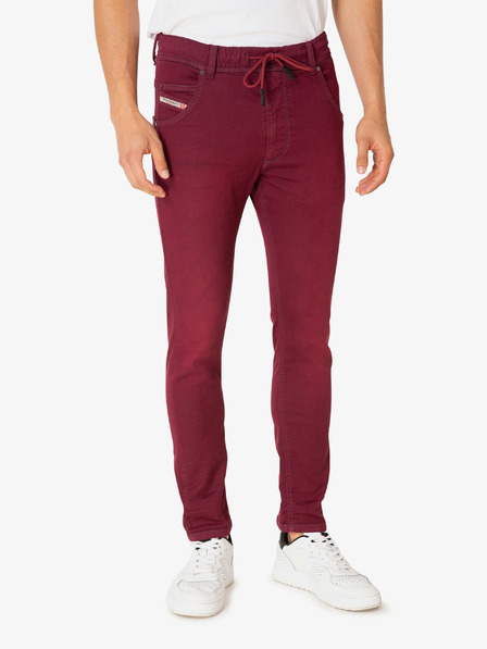 Diesel Vínové pánské skinny fit džíny Diesel Krooley
