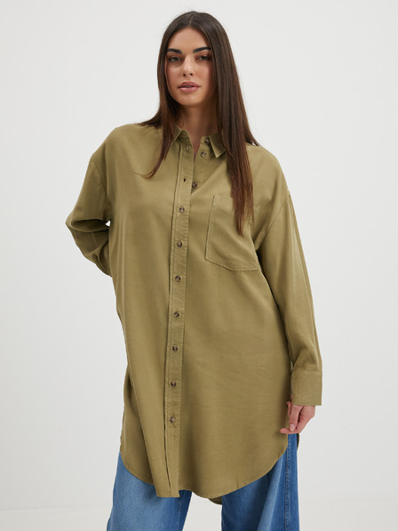 ONLY Khaki dámská dlouhá košile ONLY Corin-Aris