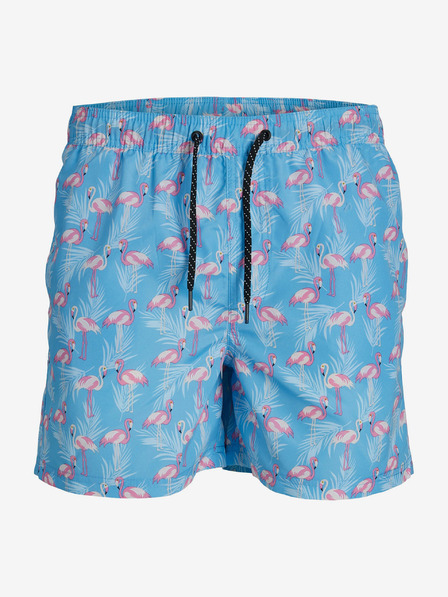 Jack & Jones Světle modré klučičí vzorované plavky Jack & Jones  Fiji