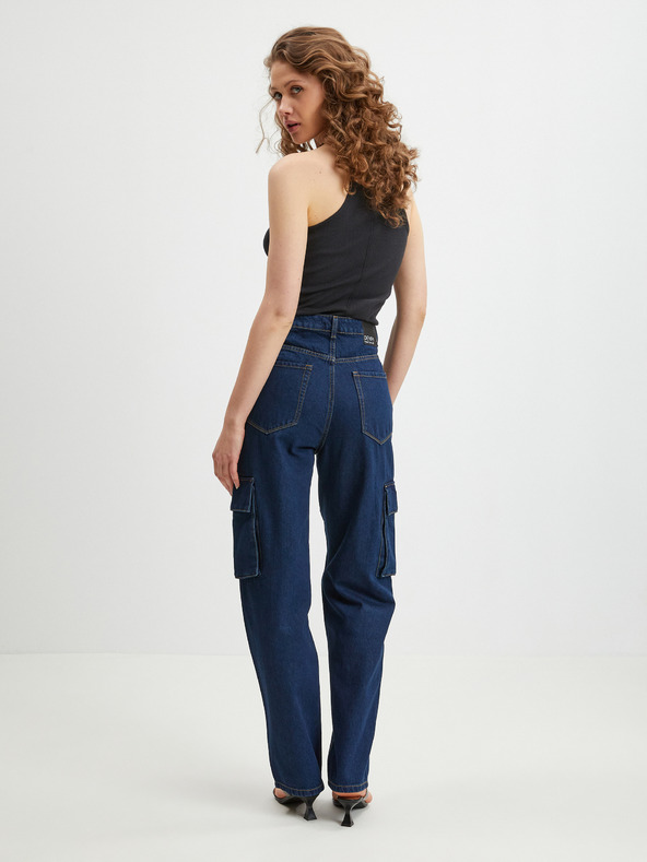 Tom Tailor Denim Tmavě modré dámské straight fit džíny Tom Tailor Denim