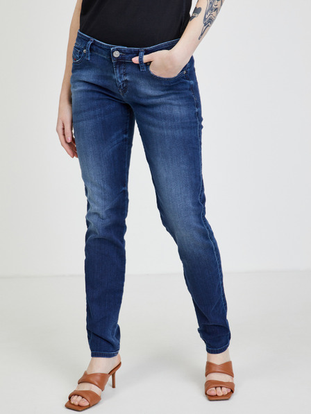 Diesel Tmavě modré dámské straight fit džíny Diesel