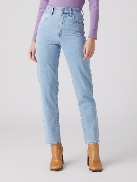 Wrangler Světle modré dámské straight fit džíny Wrangler