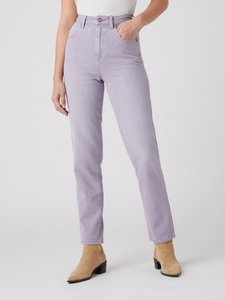 Wrangler Světle fialové dámské straight fit džíny Wrangler