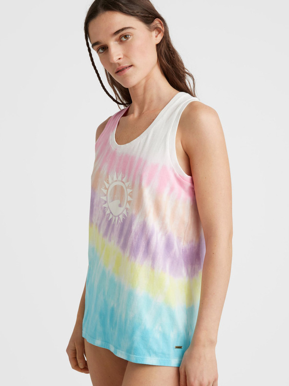 O'Neill Růžovo-tyrkysové dámské tílko O'Neill WOW TANKTOP