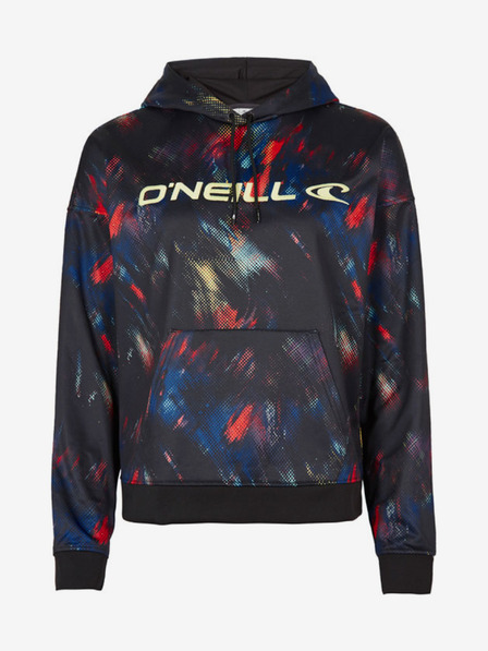 O'Neill Modro-černá dámská vzorovaná mikina s kapucí O'Neill RUTILE HOODED FLEECE