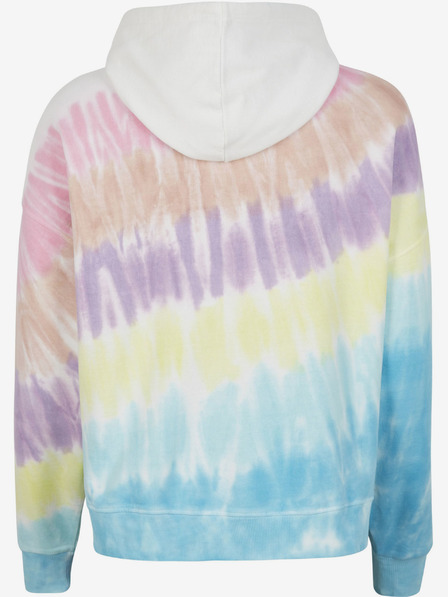 O'Neill Růžovo-tyrkysová dámská mikina s kapucí O'Neill WOMEN OF THE WAVE HOODIE