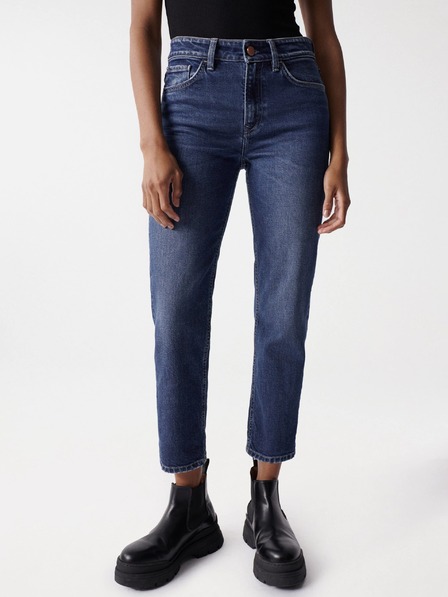 Salsa Jeans Modré dámské zkácené slim fit džíny Salsa Jeans True