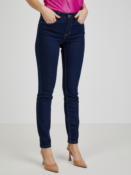 Orsay Tmavě modré dámské slim fit džíny ORSAY