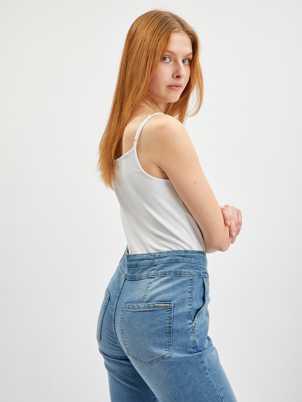 Orsay Modré dámské zkrácené slim fit džíny ORSAY