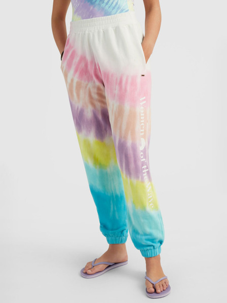 O'Neill Růžovo-tyrkysové dámské tepláky O'Neill WOMEN OF THE WAVE PANTS