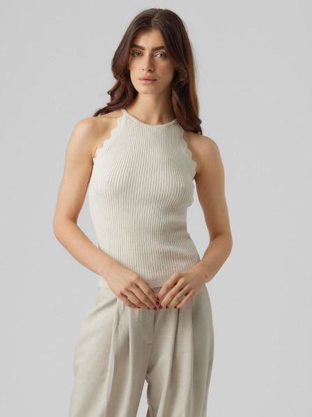 AWARE by VERO MODA Krémové dámské tílko AWARE by VERO MODA Fernanda