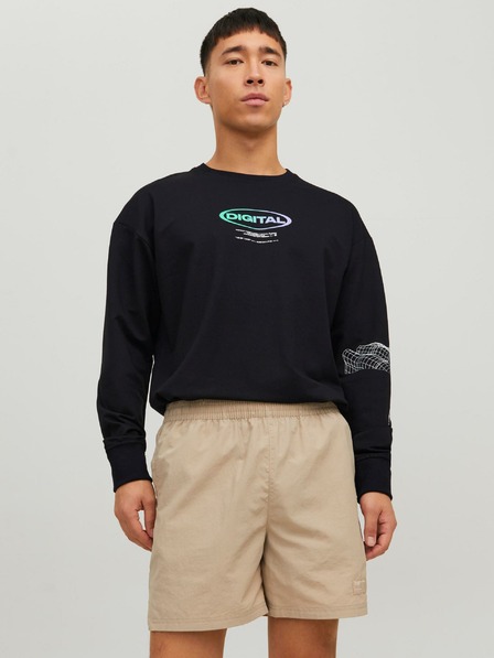 Jack & Jones Černá pánská mikina Jack & Jones Digital