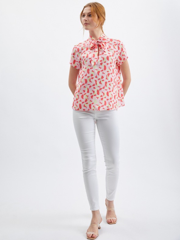 Orsay Růžová dámská vzorovaná halenka ORSAY