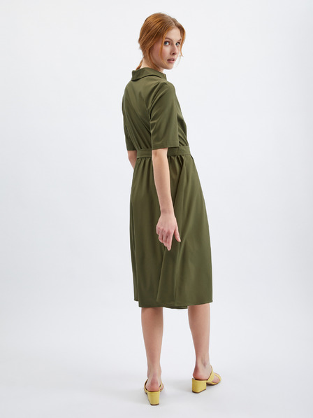 Orsay Khaki dámské šaty ORSAY