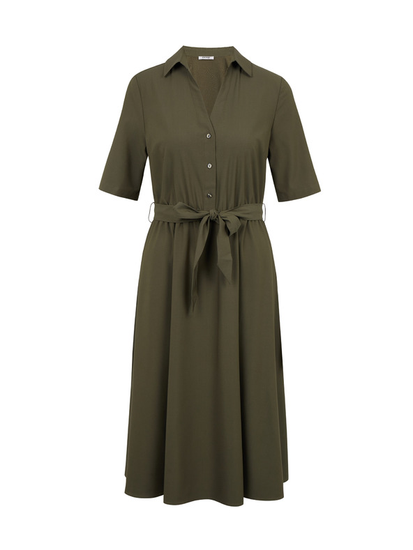 Orsay Khaki dámské šaty ORSAY