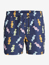 Jack & Jones Tmavě modré pánské vzorované plavky Jack & Jones Fiji
