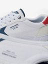 Jack & Jones Bílé pánské tenisky s detaily v semišové úpravě Jack & Jones Uston