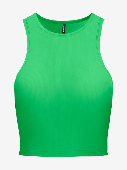 ONLY Světle zelený dámský crop top tílko ONLY Belia