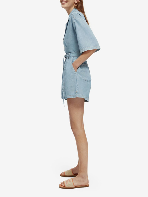 Scotch & Soda Světle modrý dámský džínový overal Scotch & Soda