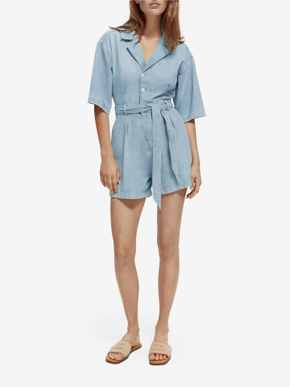 Scotch & Soda Světle modrý dámský džínový overal Scotch & Soda