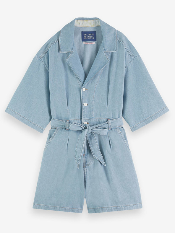 Scotch & Soda Světle modrý dámský džínový overal Scotch & Soda