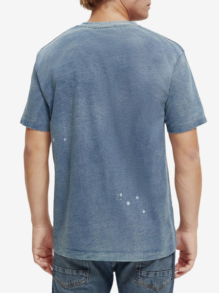 Scotch & Soda Modré pánské tričko Scotch & Soda