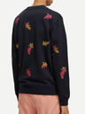 Scotch & Soda Tmavě modrá pánská vzorovaná mikina Scotch & Soda