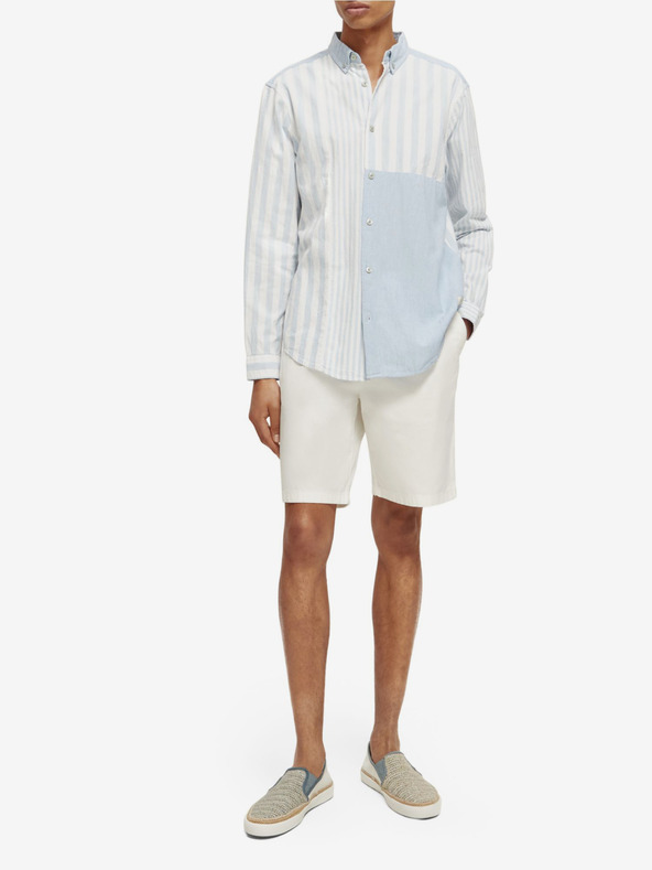 Scotch & Soda Modro-bílá pánská pruhovaná košile Scotch & Soda