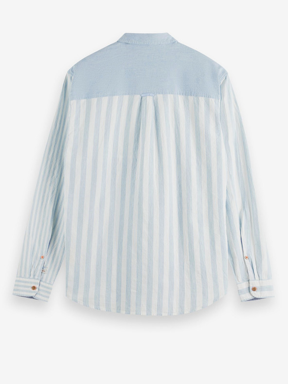 Scotch & Soda Modro-bílá pánská pruhovaná košile Scotch & Soda