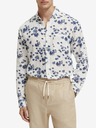 Scotch & Soda Bílá pánská květovaná košile Scotch & Soda