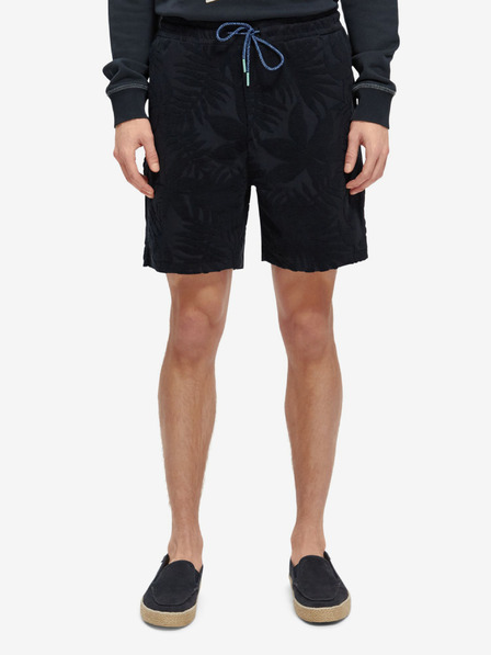 Scotch & Soda Tmavě modré pánské vzorované kraťasy Scotch & Soda