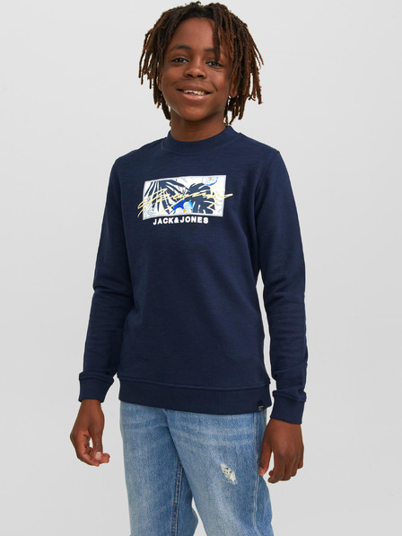 Jack & Jones Tmavě modrá klučičí mikina Jack & Jones Tulum