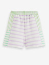 Scotch & Soda Fialovo-bílé dámské pruhované teplákové kraťasy Scotch & Soda