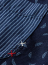 Scotch & Soda Tmavě modrá pánská vzorovaná košile s krátkým rukávem Scotch & Soda