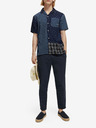 Scotch & Soda Tmavě modrá pánská vzorovaná košile s krátkým rukávem Scotch & Soda