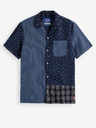 Scotch & Soda Tmavě modrá pánská vzorovaná košile s krátkým rukávem Scotch & Soda