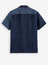 Scotch & Soda Tmavě modrá pánská vzorovaná košile s krátkým rukávem Scotch & Soda
