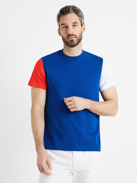 Celio Modré pánské tričko Celio Denautic
