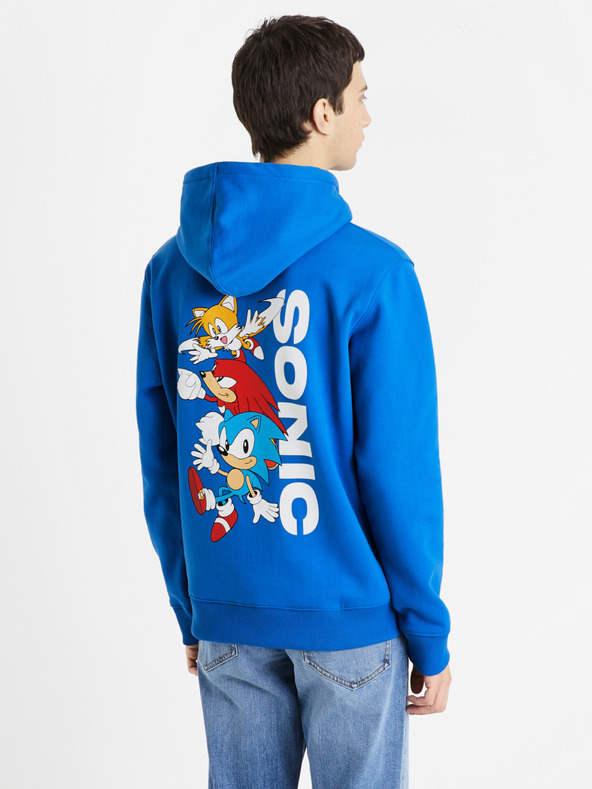 Celio Modrá pánská mikina Celio Sonic