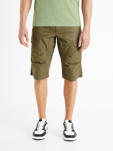 Celio Khaki pánské kraťasy Celio Bocourtbm1