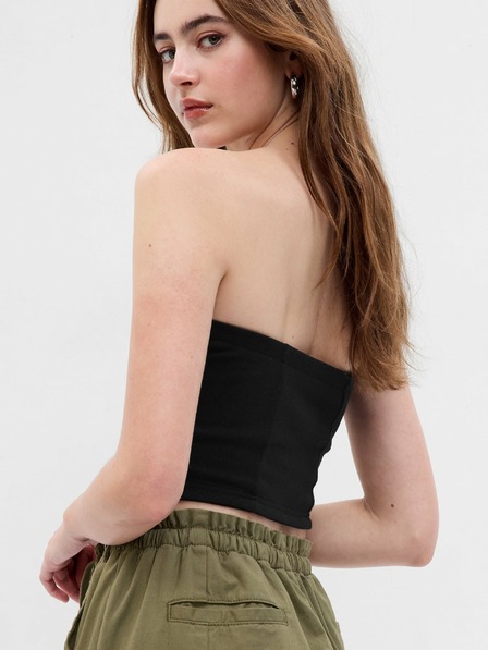 GAP Top bez ramínek crop GAP
