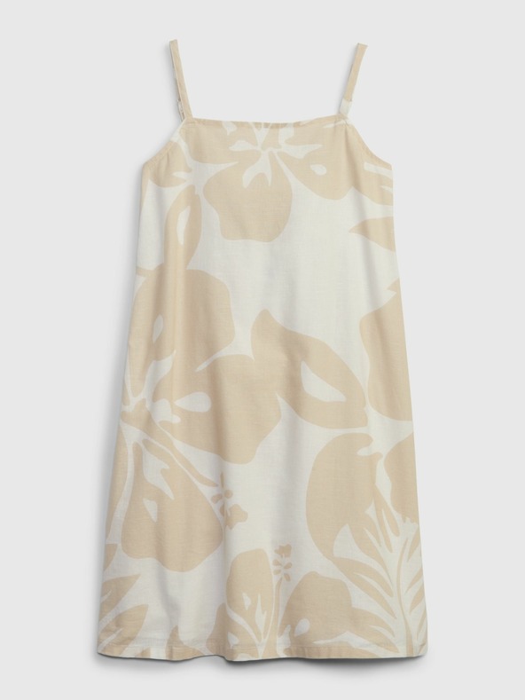 GAP Dětské lněné šaty GAP