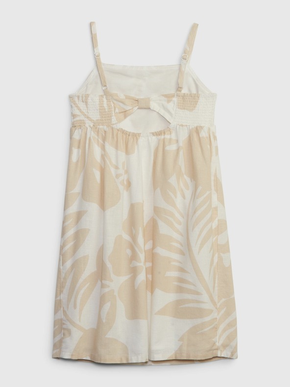 GAP Dětské lněné šaty GAP