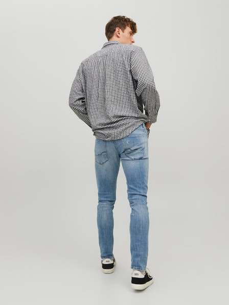 Jack & Jones Modré pánské skinny fit džíny Jack & Jones Glenn