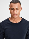 Jack & Jones Tmavě modré pánské tričko s dlouhým rukávem Jack & Jones Basic