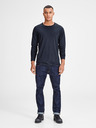 Jack & Jones Tmavě modré pánské tričko s dlouhým rukávem Jack & Jones Basic
