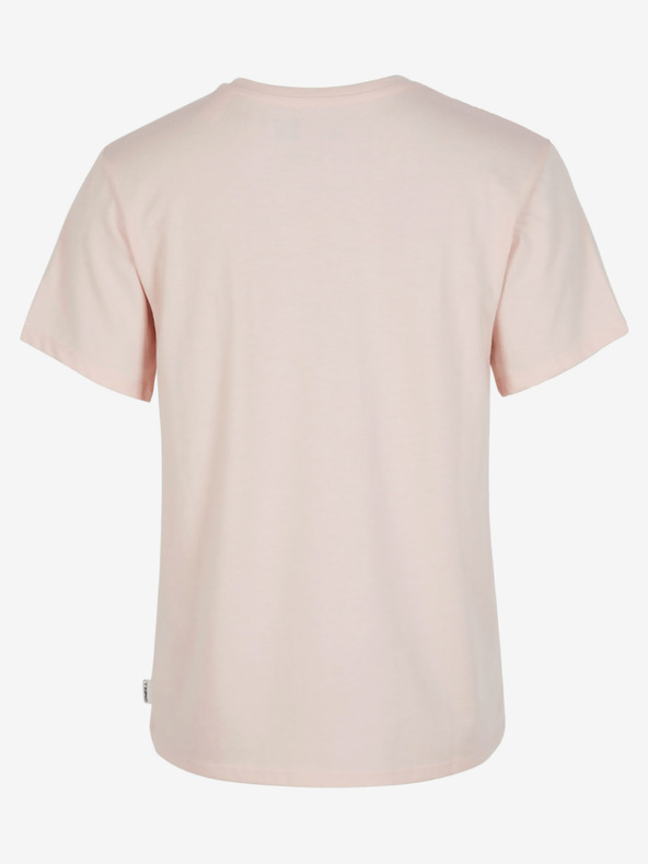 O'Neill Béžové dámské basic tričko s véčkovým výstřihem O'Neill ESSENTIALS V-NECK T-SHIRT