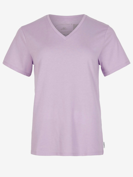 O'Neill Světle fialové dámské basic tričko s véčkovým výstřihem O'Neill ESSENTIALS V-NECK T-SHIRT